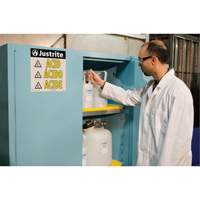 Sure-Grip&reg; Ex Acid/Corrosive Storage Cabinets, 45 gal., 43" x 65" x 18" PB Rental Co. Ltd.