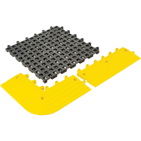 ErgoDeck&reg; General Purpose No. 564 Matting, PVC, 1-1/2' W x 1-1/2' L, 7/8" Thick, Charcoal PB Rental Co. Ltd.