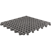 ErgoDeck&reg; General Purpose No. 564 Matting, PVC, 1-1/2' W x 1-1/2' L, 7/8" Thick, Charcoal PB Rental Co. Ltd.