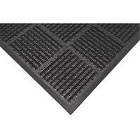 Outfront Reversible No. 227 Mat, Rubber, Scraper Type, Slotted Pattern, 3' x 6', Black PB Rental Co. Ltd.