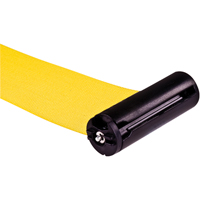 Free-Standing Crowd Control Barrier Receiver Post, 35" High, Yellow PB Rental Co. Ltd.