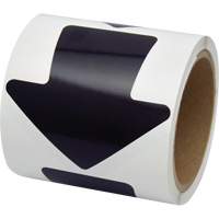 Coloured Floor Marking Decals, Arrow, 4" L x 4" W, Black, Vinyl PB Rental Co. Ltd.