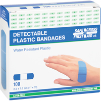 Bandages, Rectangular/Square, 3", Plastic Metal Detectable, Sterile PB Rental Co. Ltd.