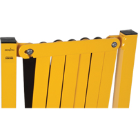 Expandable Barrier, 37" H x 11' L, Black/Yellow PB Rental Co. Ltd.