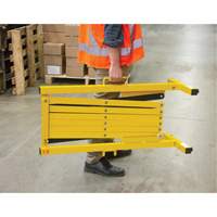 Expandable Barrier, 37" H x 11' L, Black/Yellow PB Rental Co. Ltd.