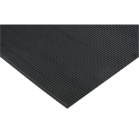 Fine Channel Matting, Runner, 3' x 12'6" x 1/8", Black PB Rental Co. Ltd.