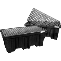 Palettes emboîtables pour contr&ocirc;le des d&eacute;versements, Capacit&eacute; de d&eacute;versement 66 gal. US, 51" x 26" x 21" PB Rental Co. Ltd.
