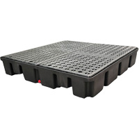 Palette emboîtable sans drain pour contr&ocirc;le des d&eacute;versements, Capacit&eacute; de d&eacute;versement 66 gal. US, 49" x 49" x 10,5" PB Rental Co. Ltd.