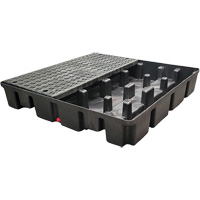 Palette emboîtable sans drain pour contr&ocirc;le des d&eacute;versements, Capacit&eacute; de d&eacute;versement 66 gal. US, 49" x 49" x 10,5" PB Rental Co. Ltd.