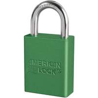 Cadenas de s&eacute;curit&eacute; American Lock, Vert, Cl&eacute;s identiques, Aluminium, Largeur de 1-1/2" PB Rental Co. Ltd.