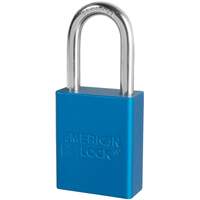 Cadenas de s&eacute;curit&eacute; American Lock, Bleu, Cl&eacute;s identiques, Aluminium, Largeur de 1-1/2" PB Rental Co. Ltd.