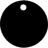 &eacute;tiquettes vierges, Aluminium, 1,5" dia. PB Rental Co. Ltd.