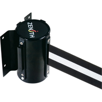 Wall Mount Barrier, Steel, Screw Mount, 7', Black/White Tape PB Rental Co. Ltd.