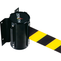Wall Mount Barrier, Steel, Screw Mount, 7', Black/Yellow Tape PB Rental Co. Ltd.