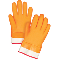 Winter-Lined Chemical-Resistant Gloves, Size Large/9, 10" L, PVC, Foam Fleece Inner Lining, Winter Weight PB Rental Co. Ltd.