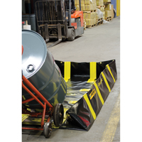 QuickBerm&reg; Containment Berm with Inside Wall Supports, 235 US gal. Capacity, 4' W x 8' L x 12" H, Snap-Up Bracket PB Rental Co. Ltd.