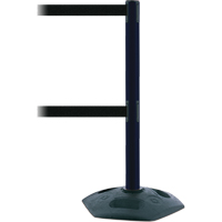 Dual Line Heavy Duty Post, Plastic, 38" H, Black Tape, 7.5' Tape Length PB Rental Co. Ltd.