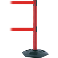 Dual Line Heavy Duty Post, Plastic, 38" H, Red Tape, 13' Tape Length PB Rental Co. Ltd.