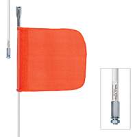 Tiges de s&eacute;curit&eacute; robustes Safety Whip, Fixation Filet&eacute;, Hauteur 5', Orange PB Rental Co. Ltd.