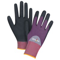 Gants enduits de premi&egrave;re qualit&eacute; ZX-2, 7/Petit, R&ecirc;vetement Nitrile/Mousse de nitrile, Calibre 18, Enveloppe en Nylon PB Rental Co. Ltd.