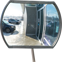 Roundtangular Convex Mirror with Telescopic Arm, 12" H x 18" W, Indoor/Outdoor PB Rental Co. Ltd.