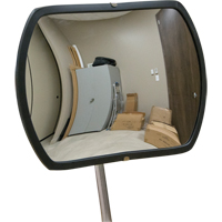 Roundtangular Convex Mirror with Telescopic Arm, 12" H x 18" W, Indoor/Outdoor PB Rental Co. Ltd.