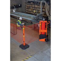 Portable Safety Zone, 100' L, Steel, Orange PB Rental Co. Ltd.