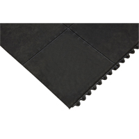 Anti-Fatigue Matting, Smooth, 3' x 3' x 1/2", Black, Natural Rubber PB Rental Co. Ltd.