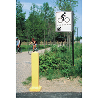 Bornes, Plastique, 33" h x 6" la, Jaune PB Rental Co. Ltd.