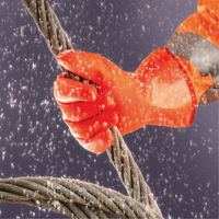 Polar Grip&reg; 23-700 Gloves, 9/Large, PVC Coating, Nylon Shell PB Rental Co. Ltd.