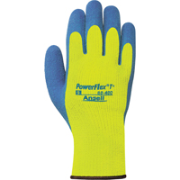 PowerFlex&reg; T° Hi Viz 80-400 Gloves, 7/Small, Rubber Latex Coating, 7 Gauge, Terry Shell PB Rental Co. Ltd.