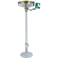 Poste de douche oculaire/faciale Axion, Installation Socle, Bol Acier inoxydable PB Rental Co. Ltd.