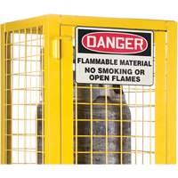 CSA-Compliant Gas Cylinder Safety Cabinet, 2 Cylinder Capacity, 17" W x 17" D x 69" H, Yellow PB Rental Co. Ltd.