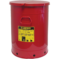 Contenant manuel pour d&eacute;chets huileux, Homologu&eacute; FM/List&eacute; UL, 21 gal. US, Rouge PB Rental Co. Ltd.