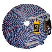 C&acirc;ble de s&eacute;curit&eacute; 50' avec crochet d'ancrage, Polyester/Polypropyl&egrave;ne PB Rental Co. Ltd.