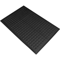 Rejuvenator&reg; Connect No. 502 for Single Workstation, Polyurethane, 2' W x 3' L, 5/8" Thick, Black PB Rental Co. Ltd.