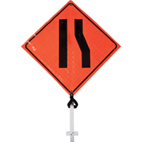 Enseigne sur poteau chauss&eacute;e &eacute;troite, 24" x 24", Vinyle, Pictogramme PB Rental Co. Ltd.