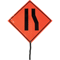 Enseigne enroulable chauss&eacute;e &eacute;troite, 24" x 24", Vinyle, Pictogramme PB Rental Co. Ltd.