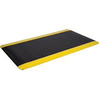 Tapis bord&eacute; de pont WD, Losange, 2' x 3' x 5/8", Noir/Jaune, &eacute;ponge PB Rental Co. Ltd.