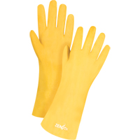 Gants &agrave; fini rugueux et r&eacute;sistants aux produits chimiques, Taille 9, 14" lo, PVC, Doublure en Interlock, 47-mil PB Rental Co. Ltd.
