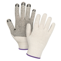 Heavyweight Dotted String Knit Gloves, Poly/Cotton, Single Sided, 7 Gauge, X-Small PB Rental Co. Ltd.