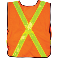 Veste de s&eacute;curit&eacute; d'usage standard, Orange haute visibilit&eacute;, Moyen, Polyester PB Rental Co. Ltd.