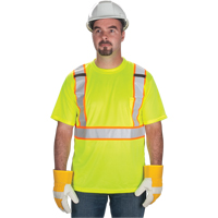 T-shirt conforme &agrave; la CSA, Polyester, Moyen, Jaune lime haute visibilit&eacute; PB Rental Co. Ltd.