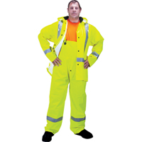RZ900 Premium Traffic Rain Suit, Polyester/PVC, Medium, Lime-Yellow PB Rental Co. Ltd.