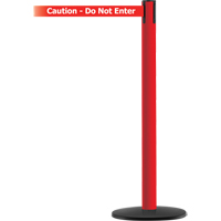 Advance TensaBarrier&reg; Barrier Post, Steel, 36" H, White/Red Tape, 7.5' Tape Length PB Rental Co. Ltd.