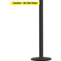 Advance TensaBarrier&reg; Barrier Post, Steel, 36" H, Black/Yellow Tape, 7.5' Tape Length PB Rental Co. Ltd.
