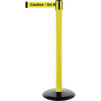 Advance TensaBarrier&reg; Barrier Post, Steel, 36" H, Black/Yellow Tape, 7.5' Tape Length PB Rental Co. Ltd.