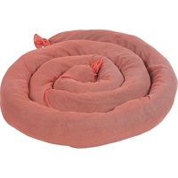Remblais tubulaires absorbants, Mati&egrave;res dangereuses, Absorption 50 gal., 3" la x 8' lo, Pqt de 15 PB Rental Co. Ltd.