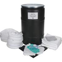 Trousse de lutte contre les d&eacute;versements de premi&egrave;re qualit&eacute;, Huile seulement, Baril, Absorbance de 55 gal. US PB Rental Co. Ltd.