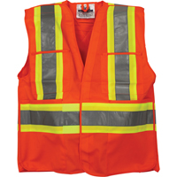 Traffic Safety Vest, High Visibility Orange, Medium/Small, Polyester PB Rental Co. Ltd.